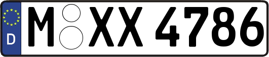M-XX4786