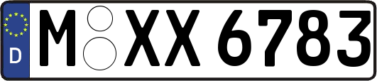 M-XX6783