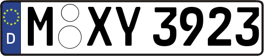M-XY3923
