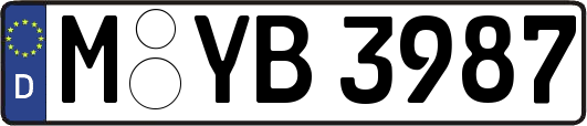 M-YB3987