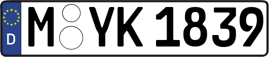 M-YK1839
