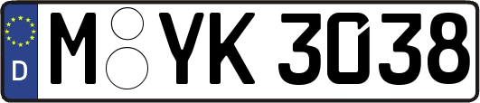 M-YK3038