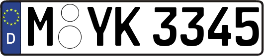 M-YK3345