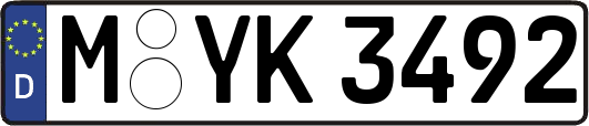 M-YK3492