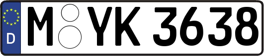 M-YK3638