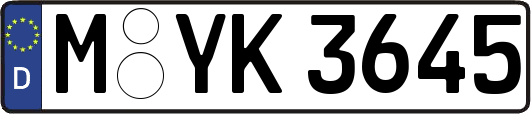 M-YK3645