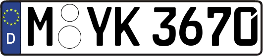 M-YK3670