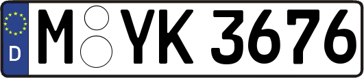 M-YK3676