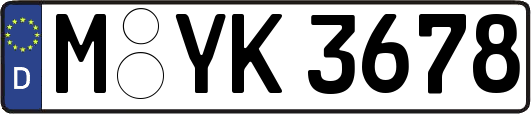 M-YK3678