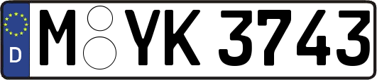M-YK3743