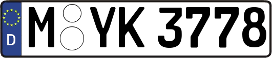 M-YK3778