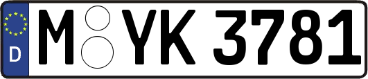 M-YK3781