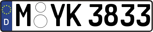 M-YK3833