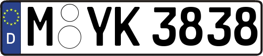 M-YK3838