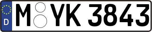 M-YK3843