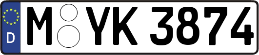 M-YK3874