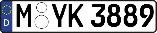 M-YK3889