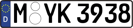 M-YK3938