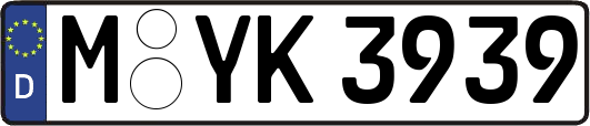 M-YK3939