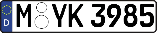 M-YK3985
