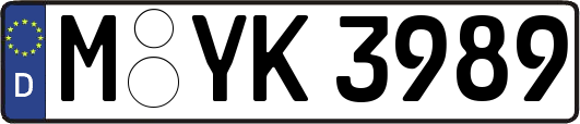 M-YK3989