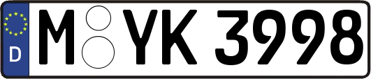 M-YK3998