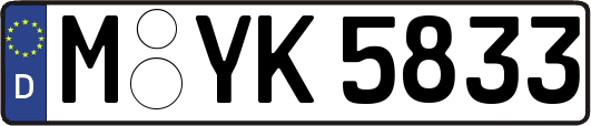 M-YK5833