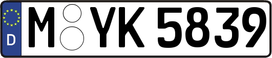 M-YK5839