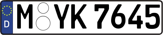 M-YK7645