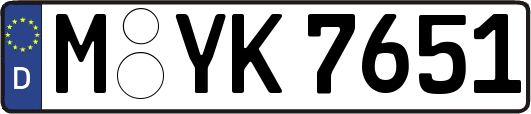 M-YK7651