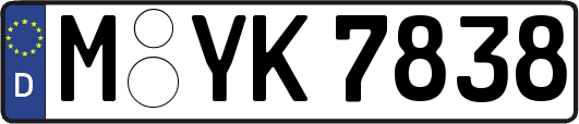 M-YK7838
