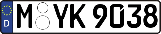 M-YK9038