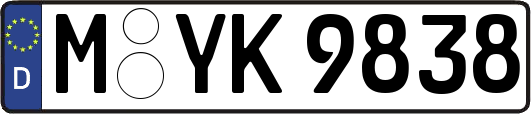 M-YK9838