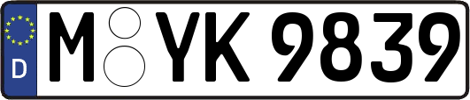 M-YK9839
