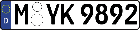 M-YK9892
