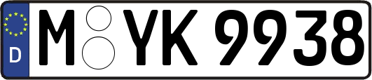 M-YK9938