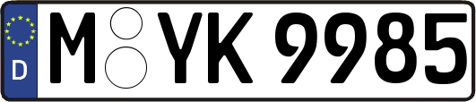 M-YK9985