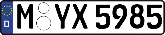 M-YX5985