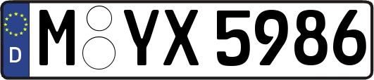 M-YX5986