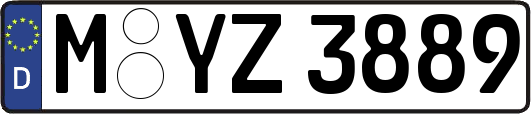 M-YZ3889