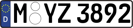 M-YZ3892