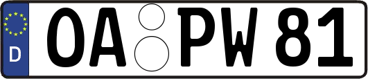 OA-PW81