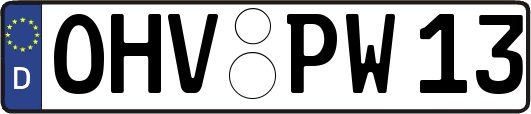 OHV-PW13