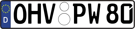 OHV-PW80
