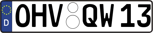 OHV-QW13
