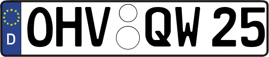 OHV-QW25