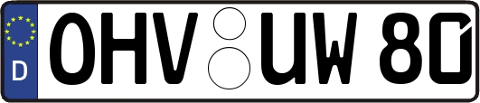 OHV-UW80