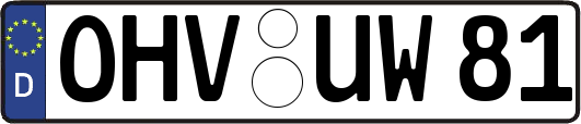 OHV-UW81