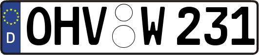 OHV-W231