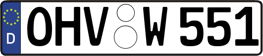 OHV-W551